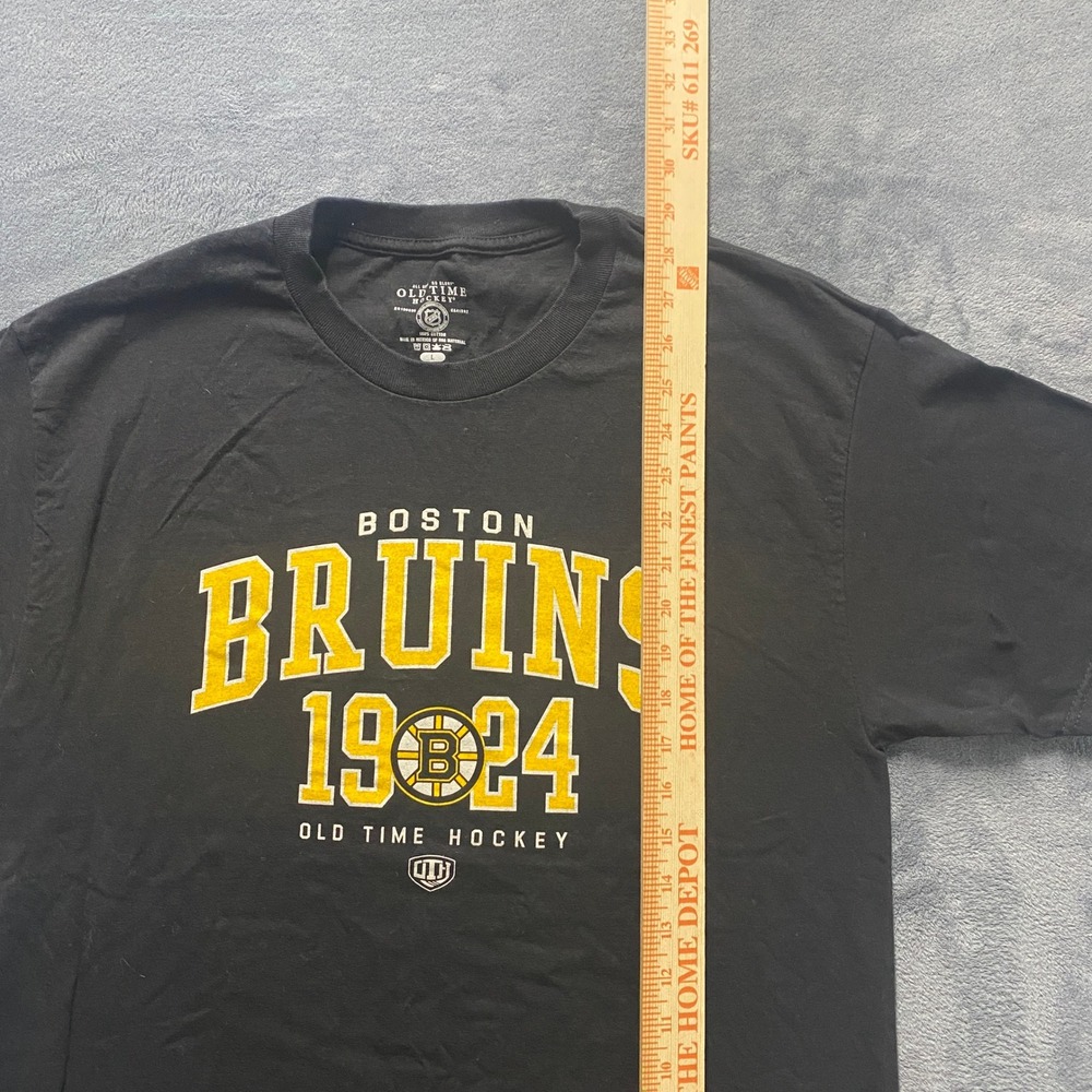 Old Time Hockey Boston Bruins Shirt Mens Large Black‎ NHL Graphic Tee - Picture 6 of 6
